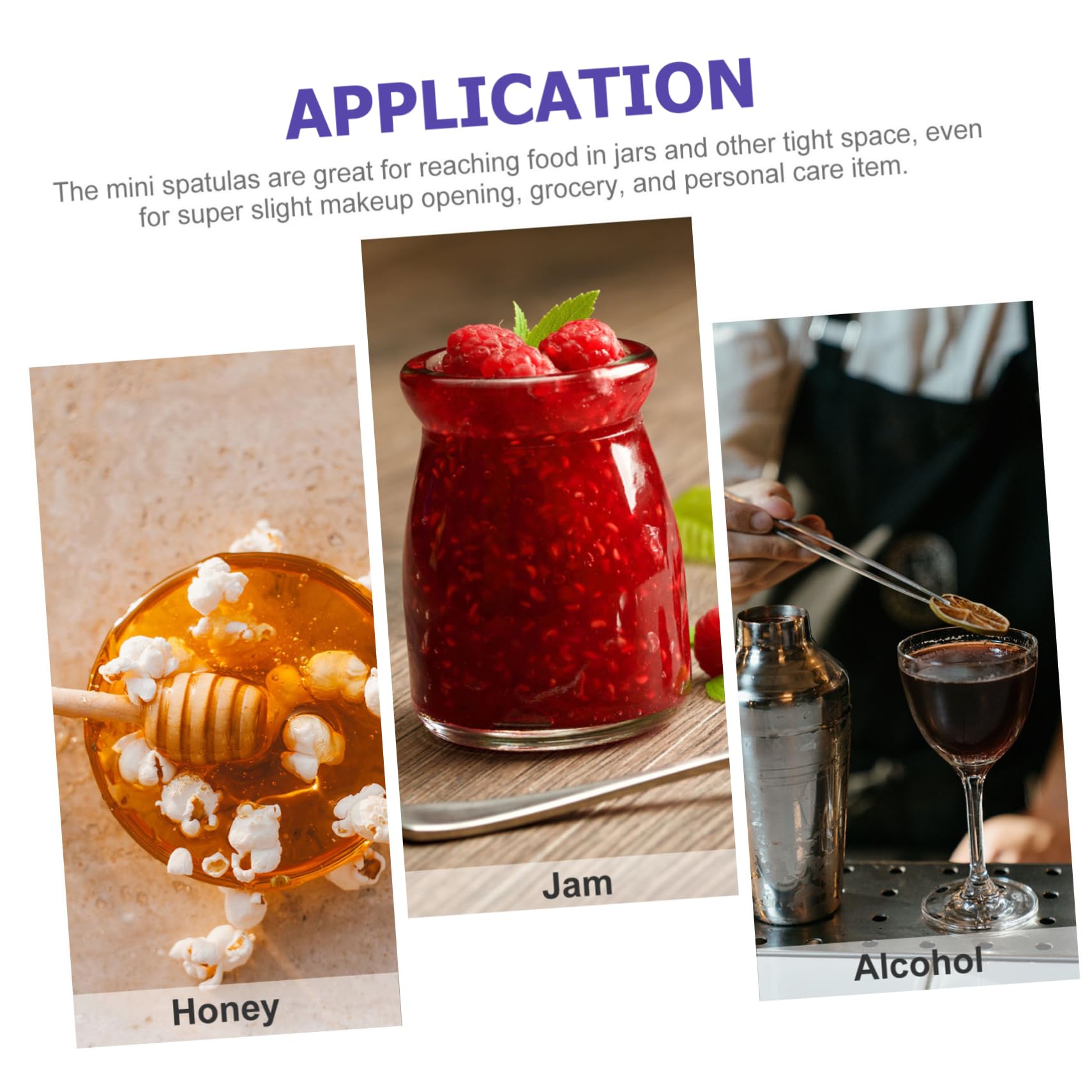 FOMIYES Small Beauty Spatula Set 5pcs Silicone Makeup Spatulas for Lotion and Mascara