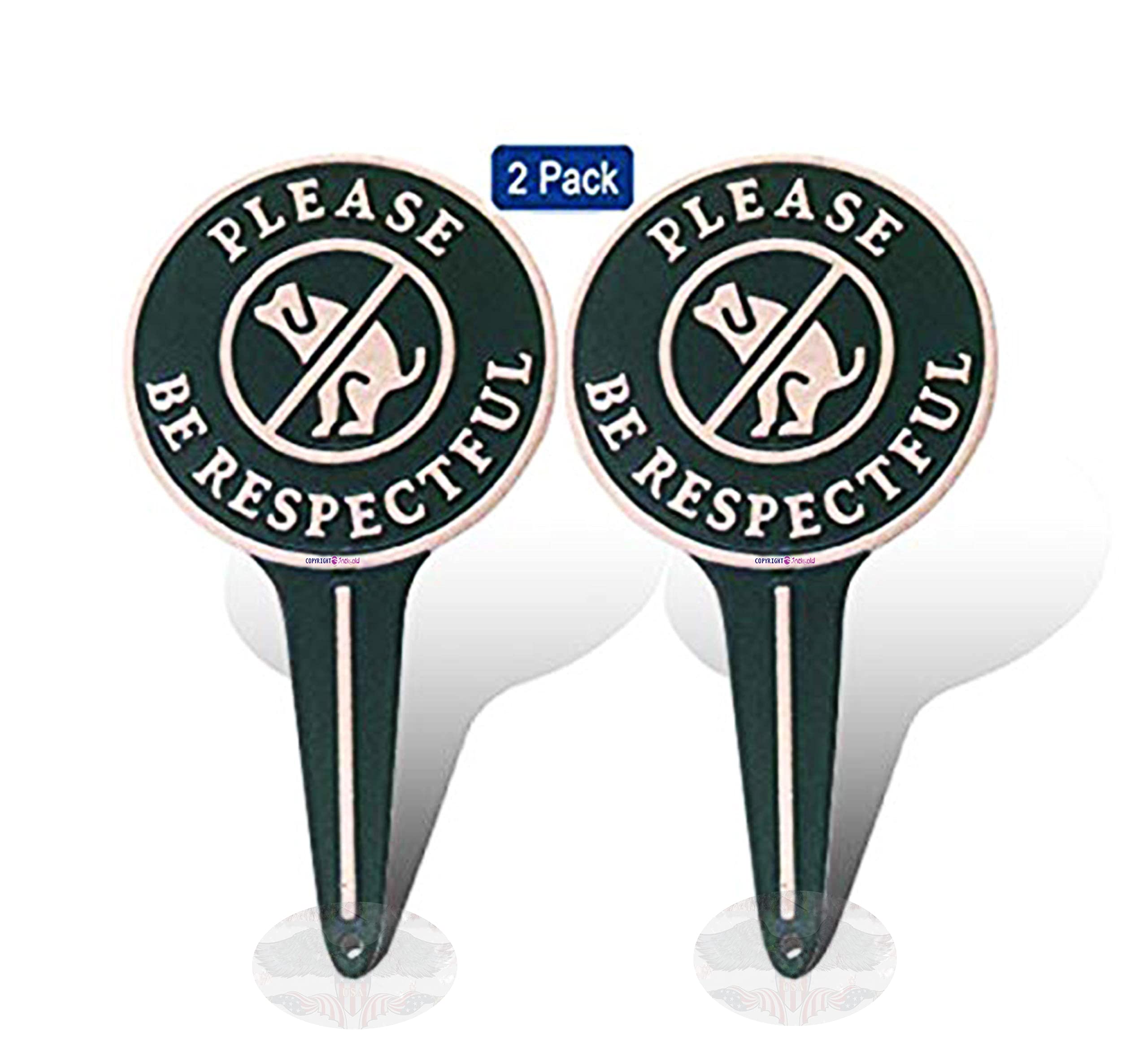 Buy No Peeing/Pooping Be Respectful Dog Sign,Stop Dogs from Pooping and