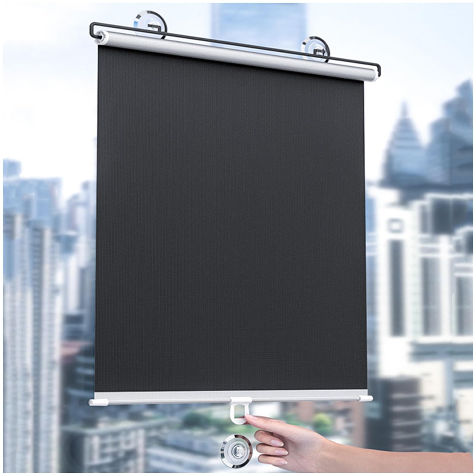 Store enrouleur occultant rétractable sans perçage, facile à installer, idéal pour la maison et le bureau - 30 x 125 cm