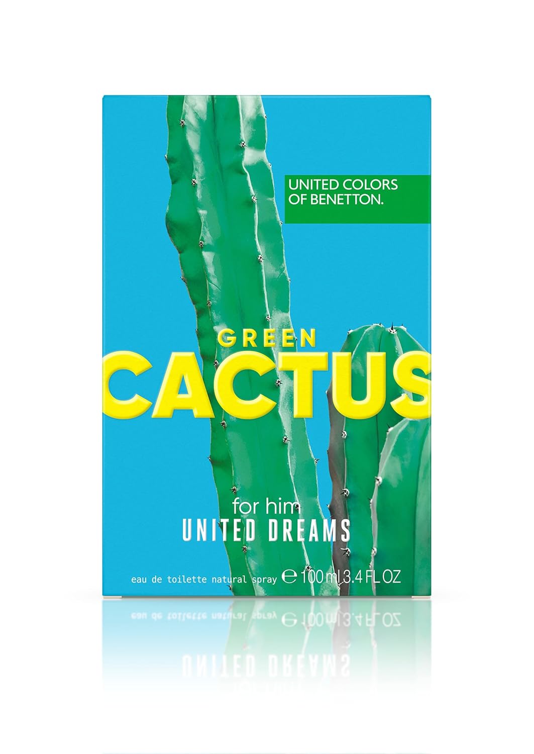 United Dreams - Green Cactus by United Colors of Benetton for Men - 3.4 oz EDT Spray