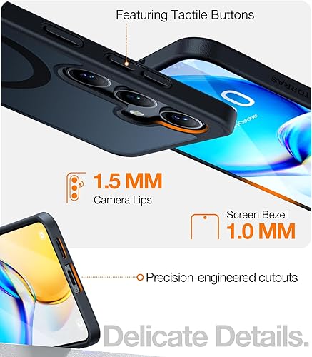 Miniatura 5 de TORRAS Funda magnética para Samsung Galaxy S24 de 6.2 pulgadas, compatible con MagSafe, protección contra caídas de grado militar de 12 pies,