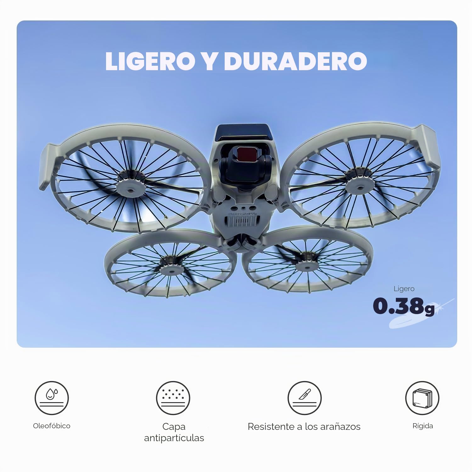 Freewell Kit de Filtro Bright Day para dji Lito X1/Flip Drone ND8/PL, ND16/PL, ND32/PL, ND64/PL, ND1000, UV para Control de luz y reducción de deslumbramiento