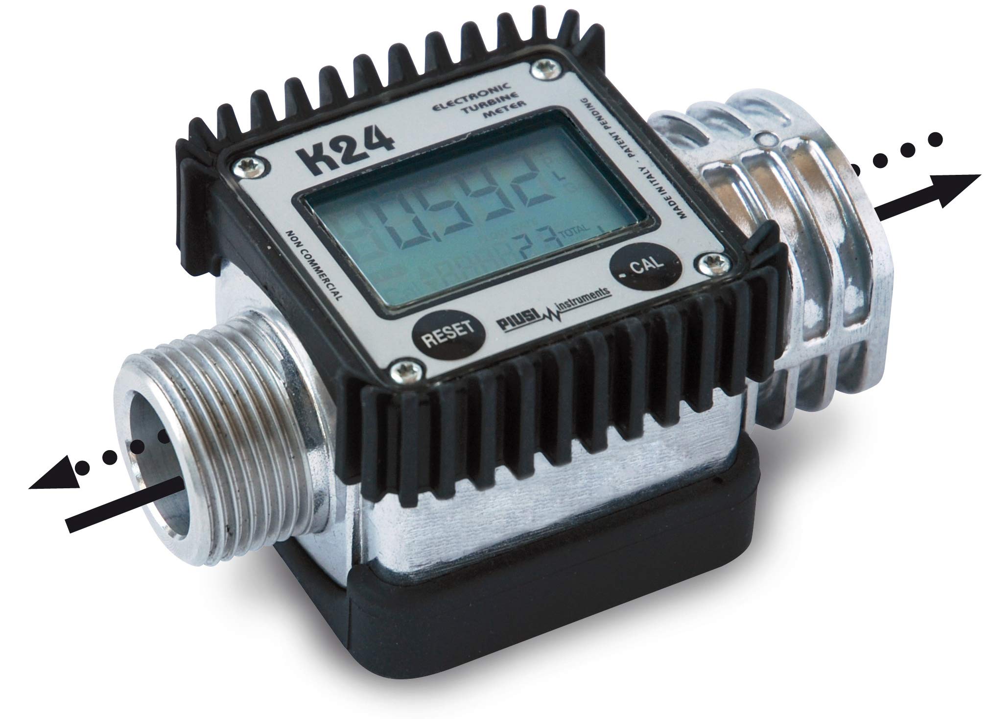 Zählwerk digital K24 Alu für Diesel max. Durchfluss 7-120 l/min