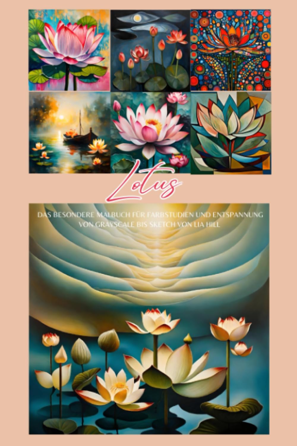 Livre coloriage Lotus anti stress pour vaincre l'anxiété par le dessin