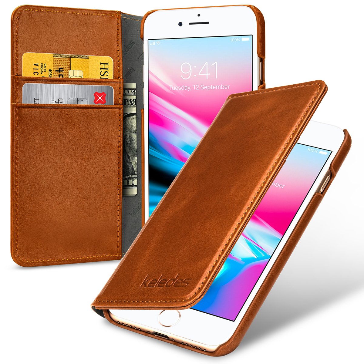 Keledes Iphone And Iphone Wallet Case Slim Folio Desertcart