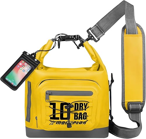 Mochila impermeable para bolsa seca  bolsillos frontales con cremallera 5L10L20L30L Roll Top Bolsa impermeable con funda impermeable para teléfono