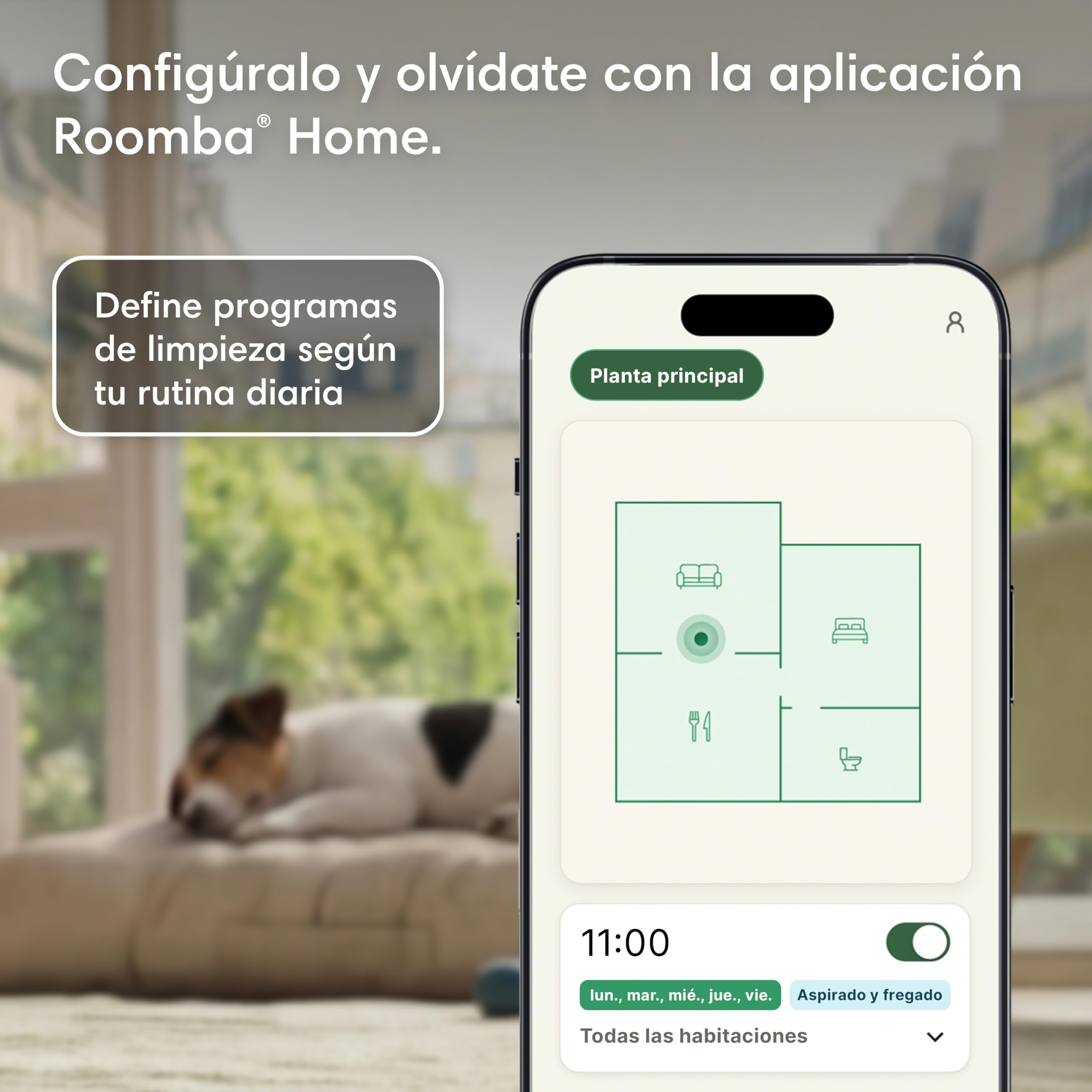 iRobot Roomba Plus 416 Combo y Base AutoWash, Aspirador y Friegasuelos, Accesorios Extra, 20000Pa, Mopa Extensible, Mopas DualClean Elevables, Secado Calor, LiDAR Clearview, Autonomía 90 días, Blanco