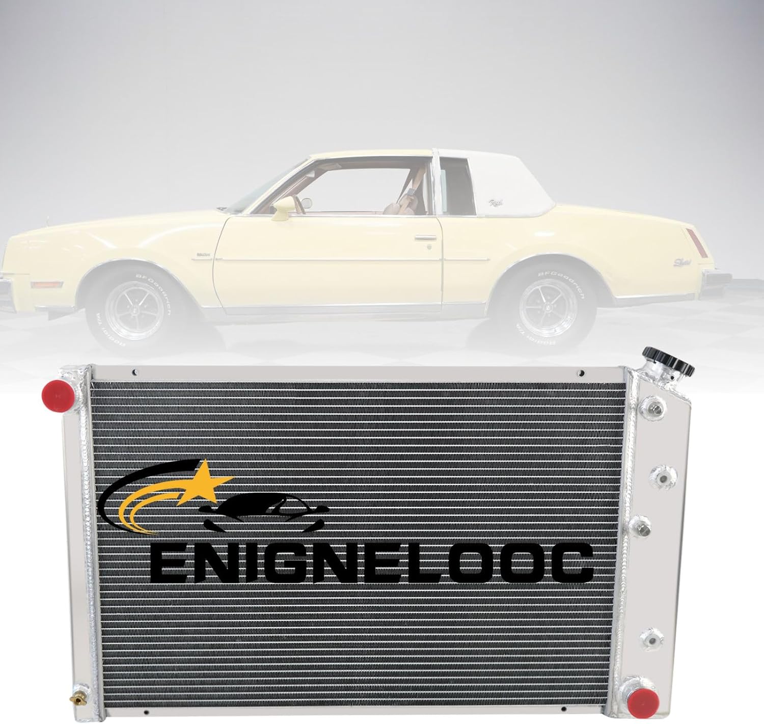 3 Row Aluminum Radiator for 1978 1979 1980 Chevy C/K/G 10/20/30 Suburban Camaro Impala Monte Carlo Malibu GMC 1500 2500 Jimmy Oldsmobile Cutlass Pontiac Catalina Grand LeMans