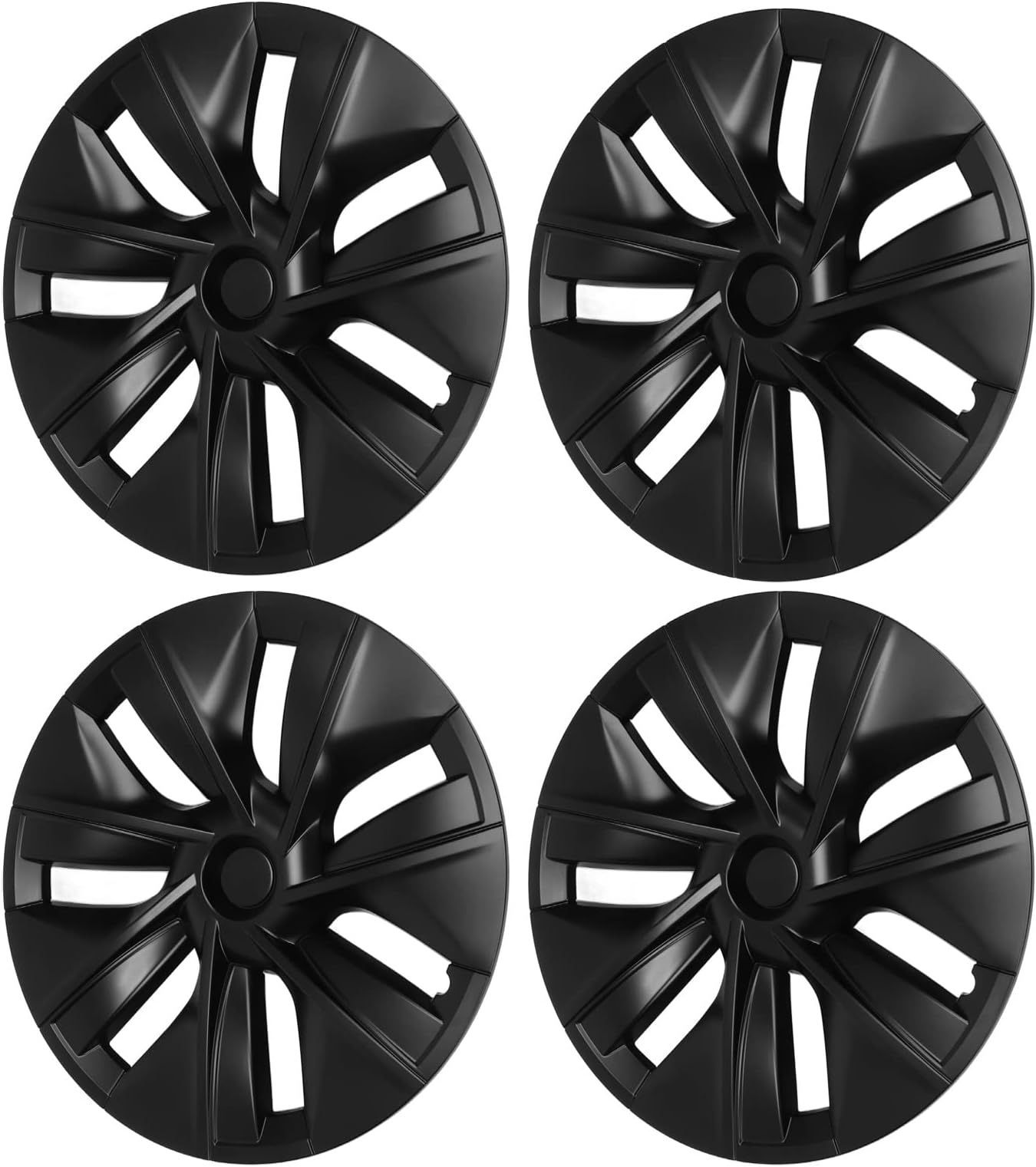 Sorandy4 hubcaps Matte black sporty design Replacement external hubcaps Universal tire replacement external fit for 19 inch Wheel for Y 2020 to 2022