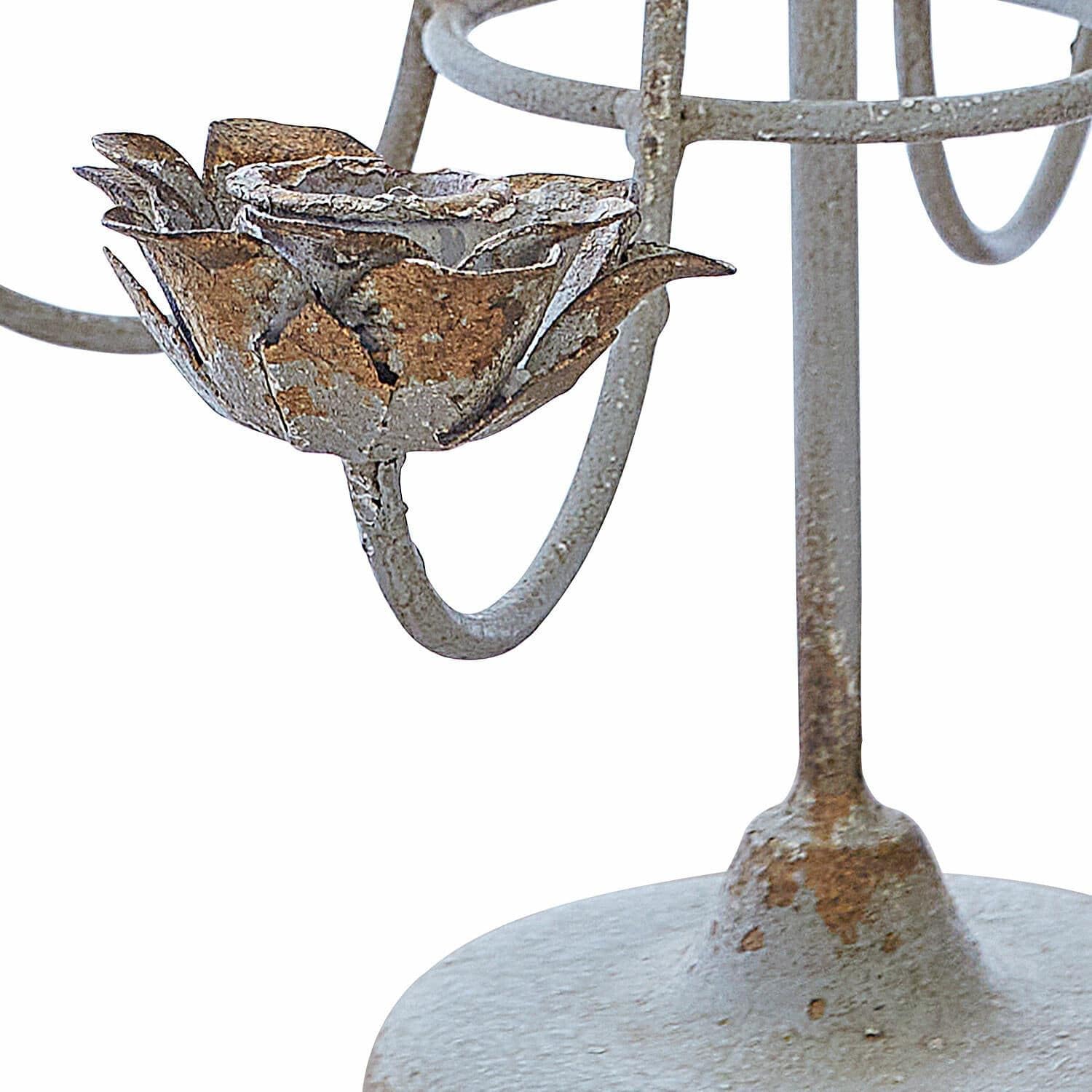 Accessoire Déco Marron Vieilli Bougeoir Eugene Loberon - Porte-Bougie Miroir Antique Avec Support - 37,5cm Marron Support Bougie Longue