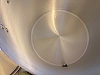 Vista 3 de Olla de aluminio de 38.5 cuartos con boquilla de espita + tapa de tapa Hervidor resistente de 9.6 galones con grifo de válvula de drenaje para verter