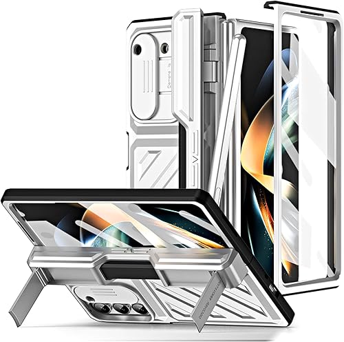 Gadget-Park Funda para Samsung Galaxy Z Fold 5, resistente, a prueba de golpes, funda protectora completa para teléfono, soporte integrado para S