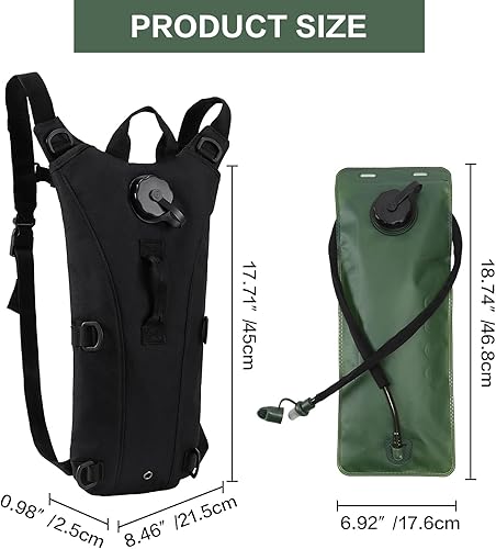Miniatura 2 de Mochila de hidratación, equipada con bolsas de hidratación de 3 litros, adecuada para mujeres y mochilas de correr para hombres, ciclismo,
