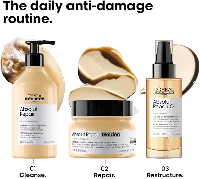 L'Oréal Professionnel Paris Serie Expert Absolut Repair Repair Repair Gold Mask for Worn Hair 250ml