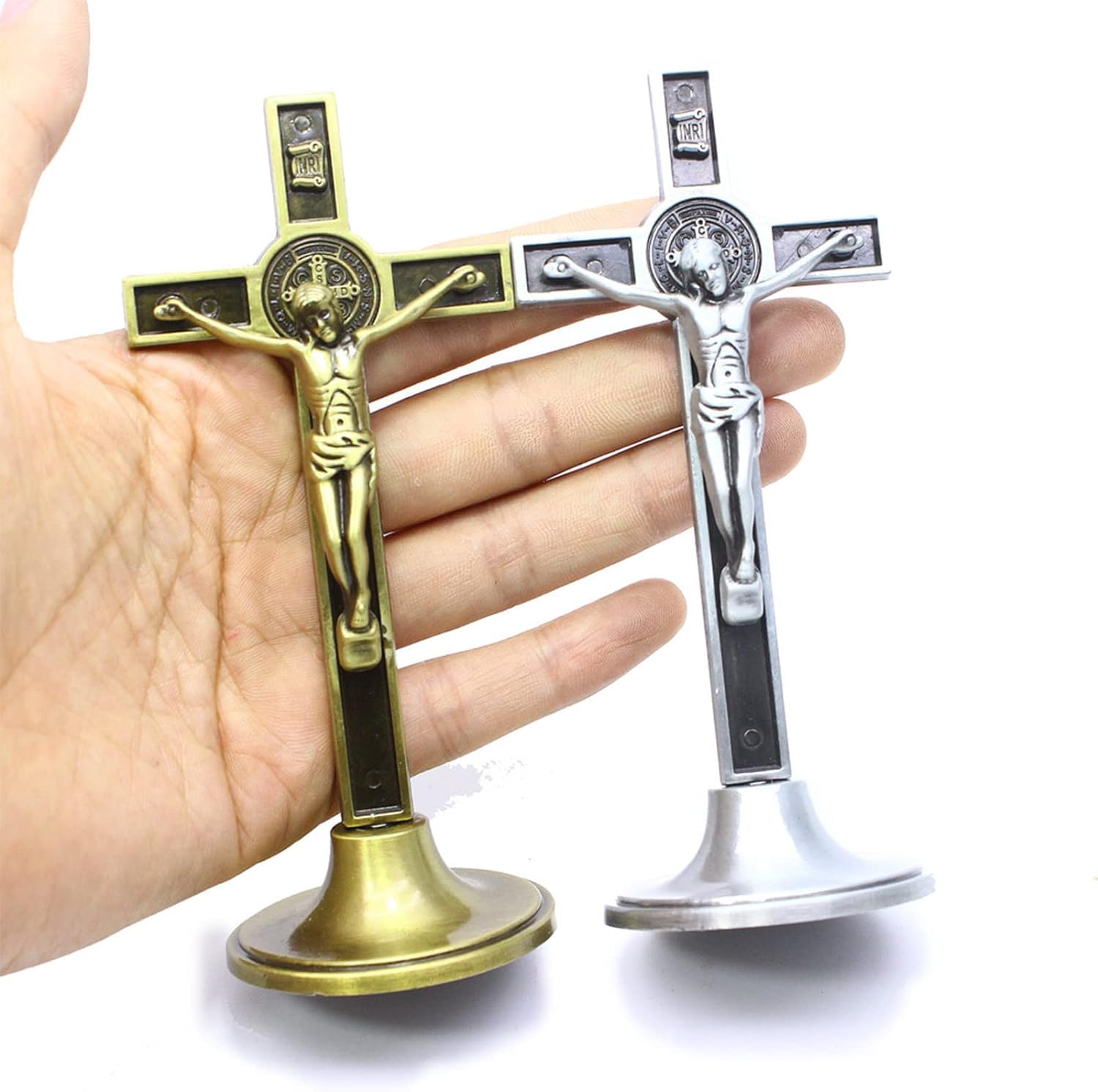 超希少】 ✞キリストと天使達の十字架 置物