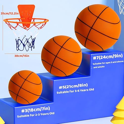 Miniatura 7 de LPFKYT Baloncesto silencioso, baloncesto silencioso para interiores, baloncesto silencioso 2024, baloncesto sin ruido, baloncesto silencioso de