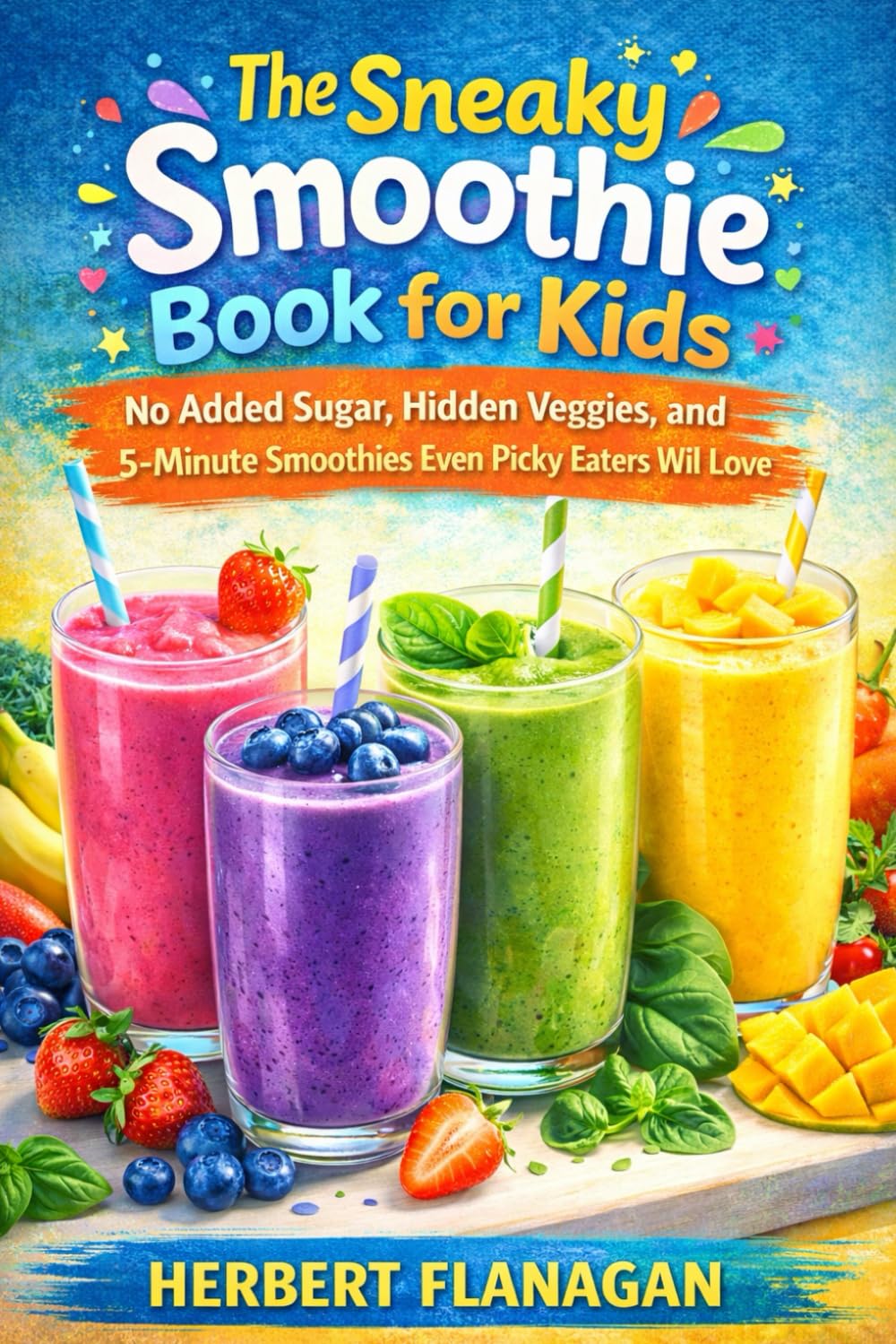 The Sneaky Smoothie Book for Kids: No Added Sugar, Hidden Veggies, and 5-Minute Smoothies Even Picky Eaters Will Love