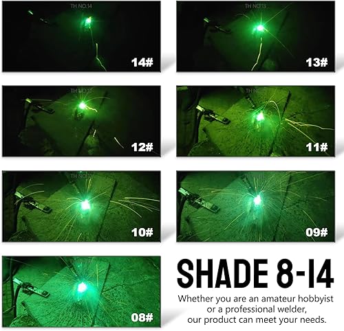 Miniatura 5 de Placa de lentes de filtro de vidrio endurecido para soldadura, 2 "x 4.25", sombra 13, 2 unidades