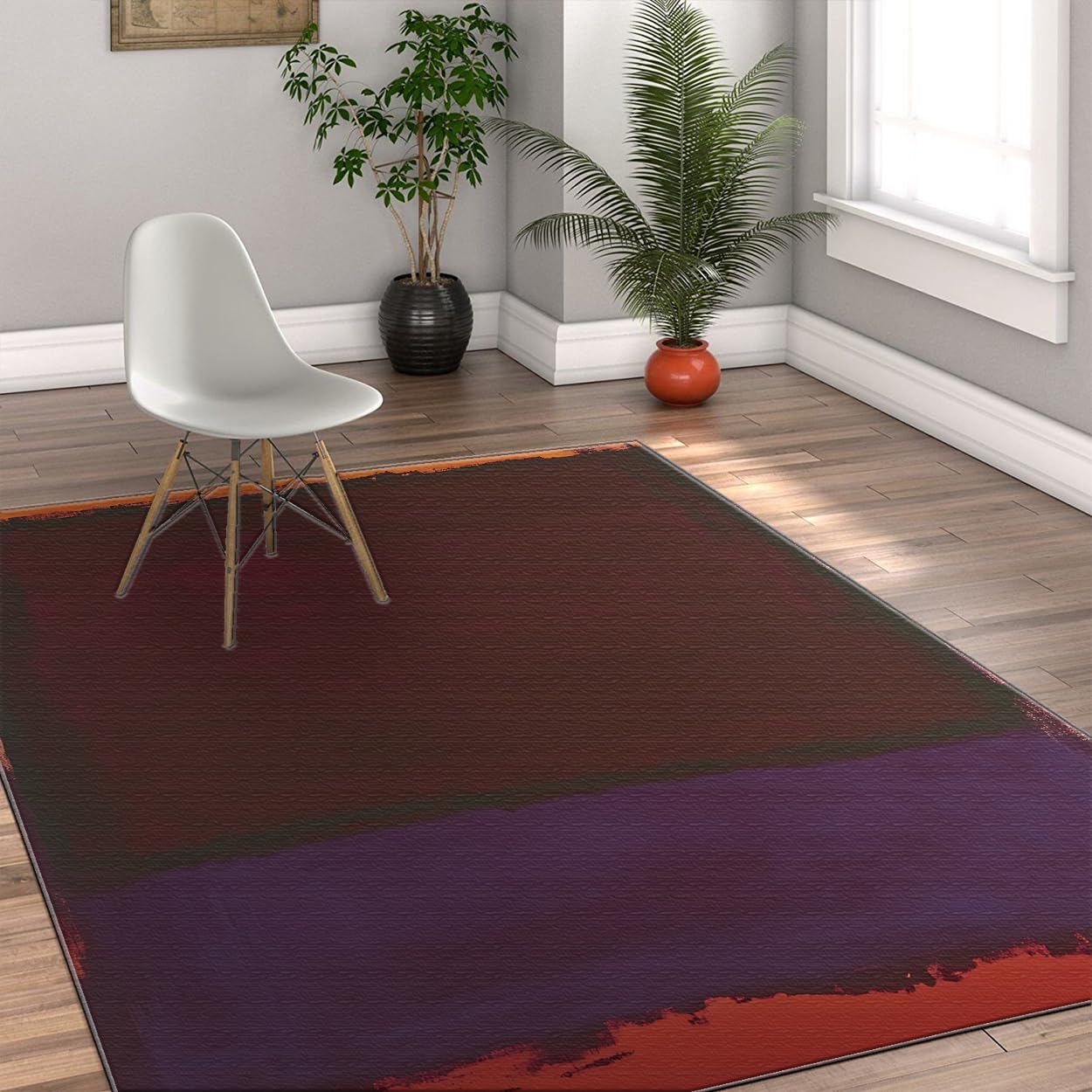Dywan 80 x 150 cm abstrakcyjny dywan cienki składany nadający się do prania w pralce salon wzory klocki kolorowe odporne antypoślizgowe plamy duża podłoga niskie włosie biuro nowoczesny dom