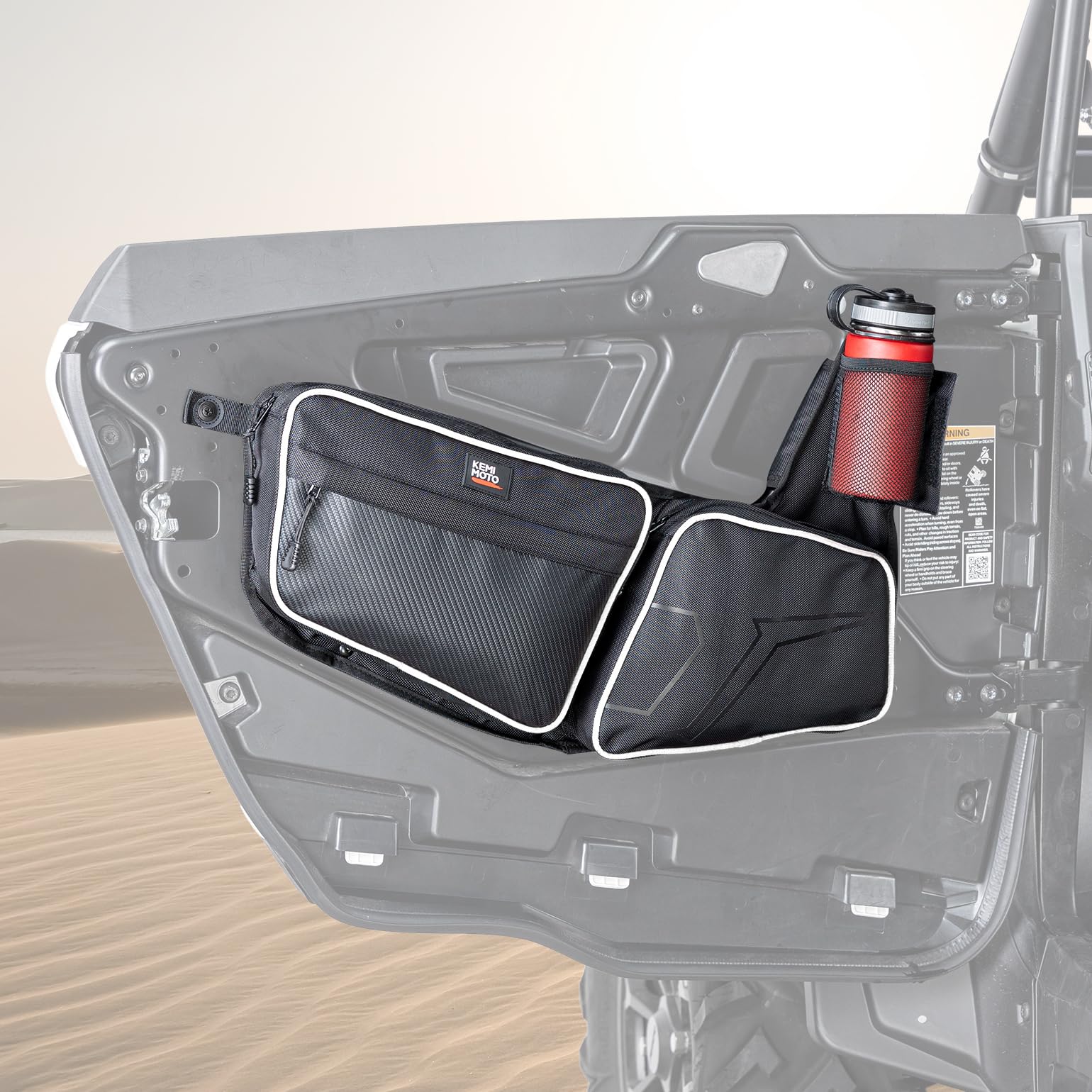 KEMIMOTO 2024/2025+ XP 1000 Front Door Bags, UTV Storage Side Tool Bags, PVC Wear Resistant Zippers, Compatible With 2024/2025+ Polaris RZR XP 1000/4 1000 UTV