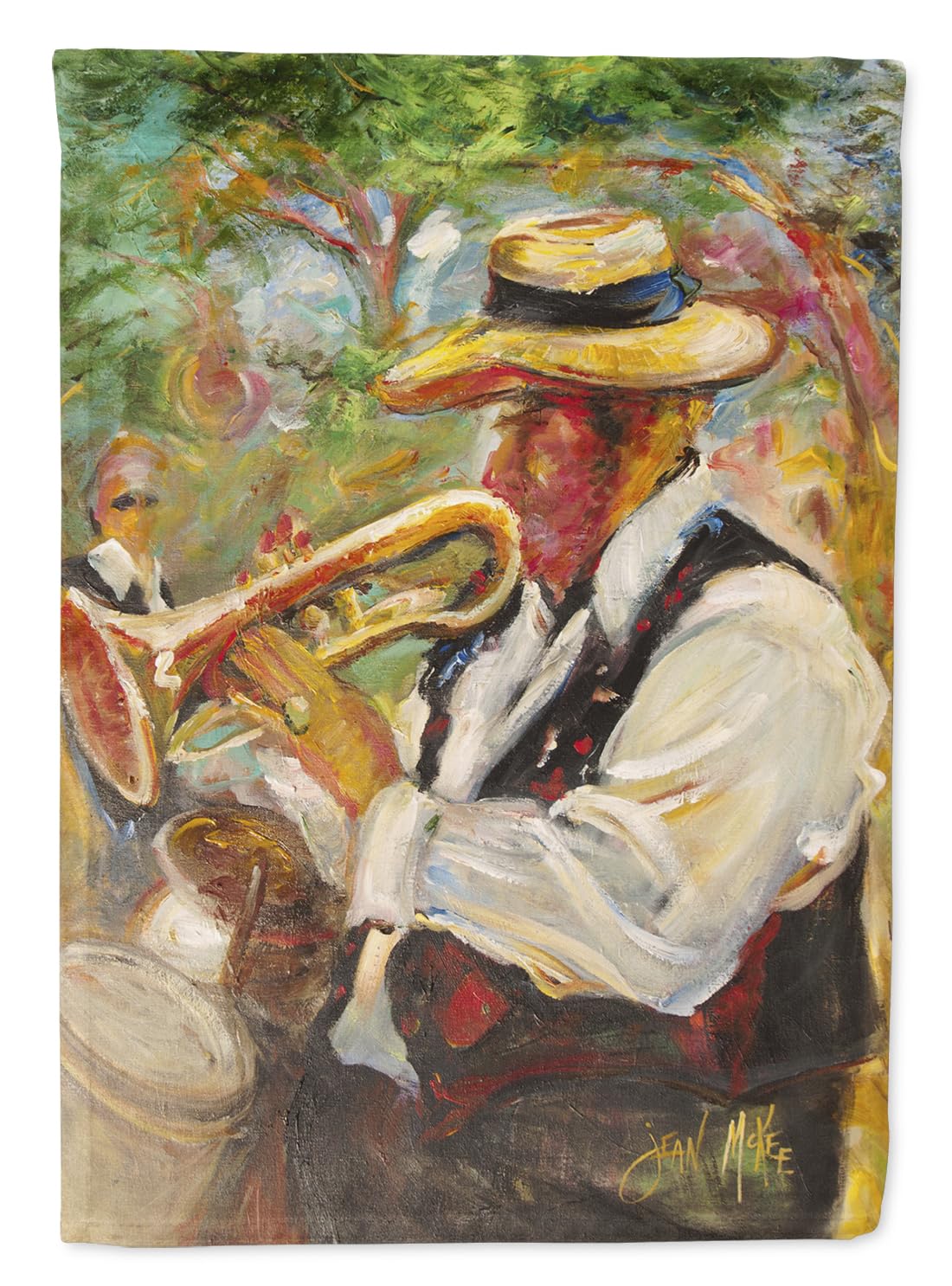 tesori dell' Caroline JMK1185GF Jazz Trumpet Bandiera, Piccolo, Multicolore