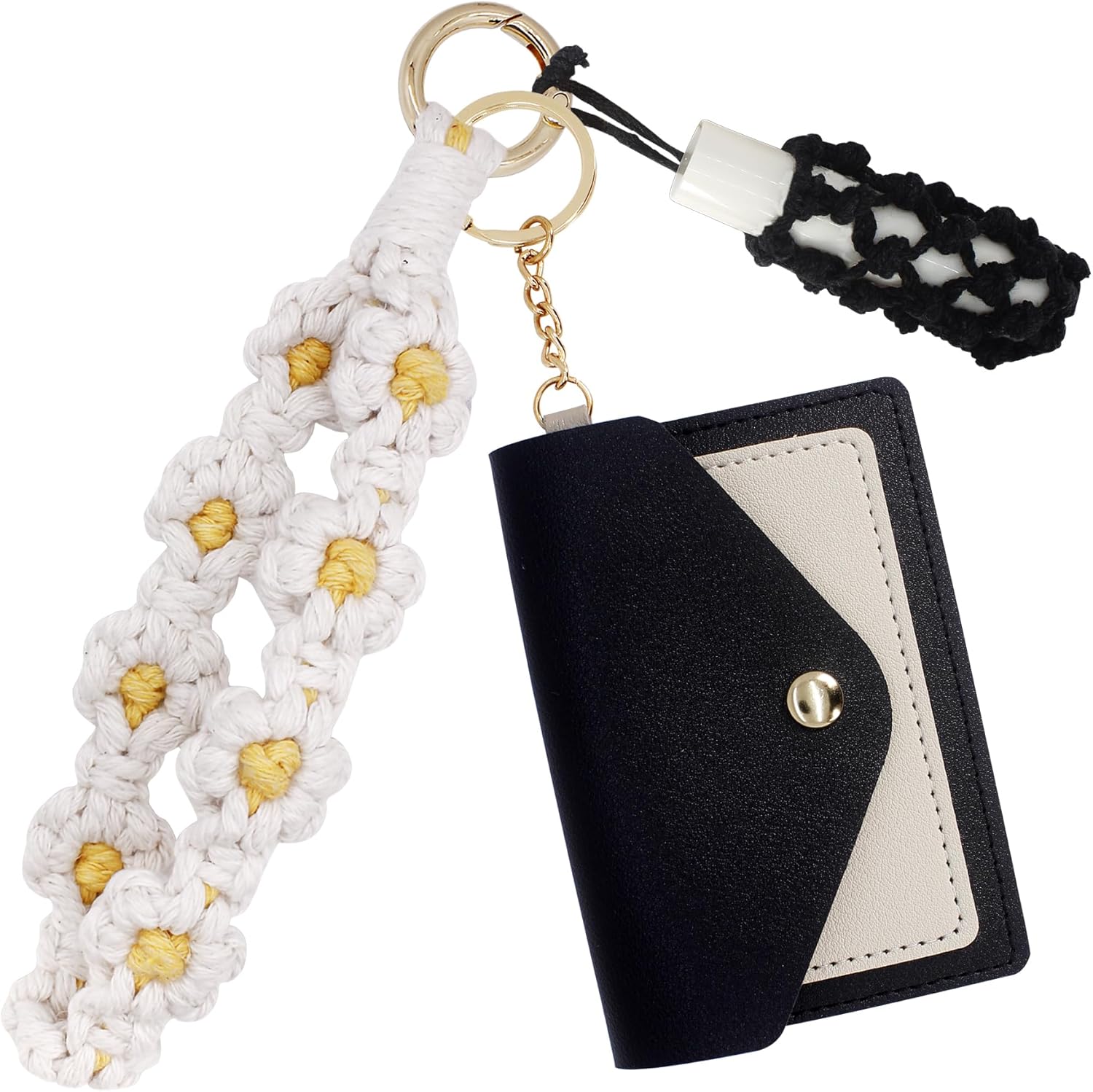 White Yellow+black Wallet