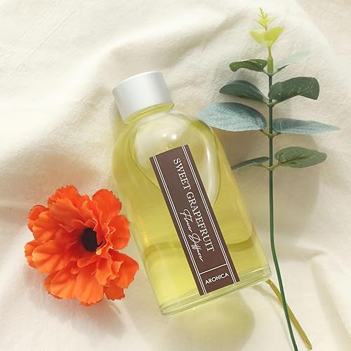 Miniatura 3 de Aronica Flower Diffuser Home Sense, Deodorant for Bathroom Oil Diffuser, Grapefruit Air Fresheners for Home, Scented Diffusers with Sticks, Red Reed