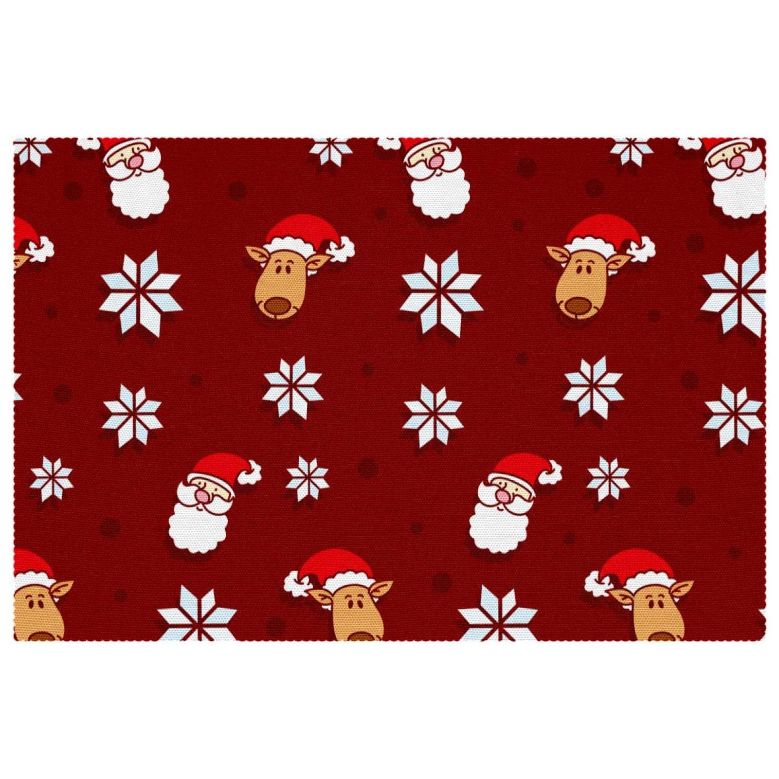 Set de table de Noël résistant à la chaleur et antidérapant