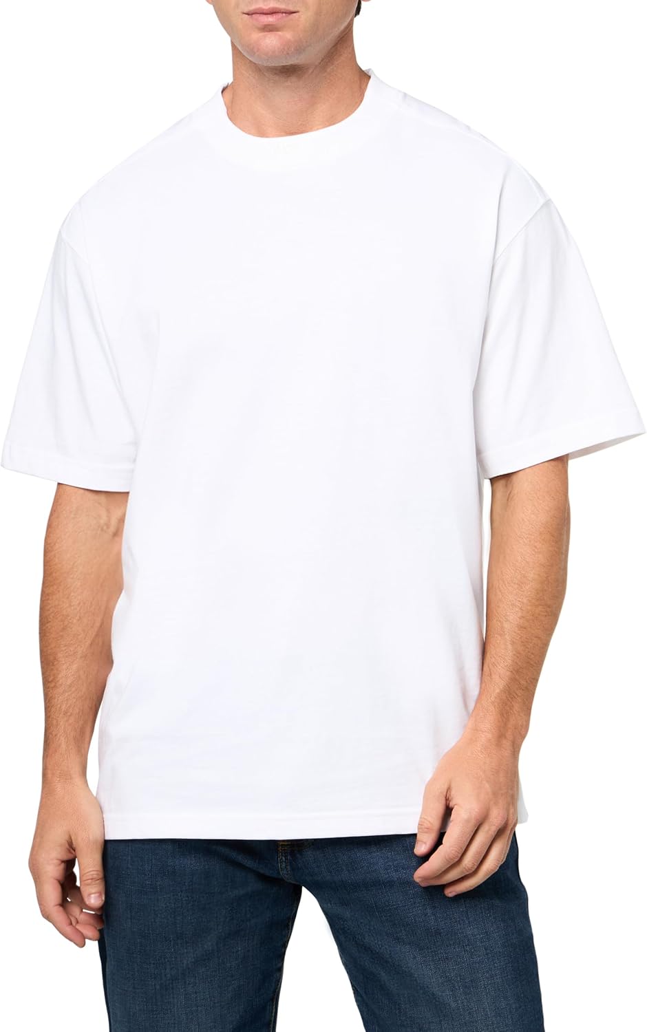 BOSS Mens Logo Collar Single Jersey T-Shirt