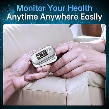 Amazon.com: Alecaremed Pulse Oximeter, 4 Color OLED Display