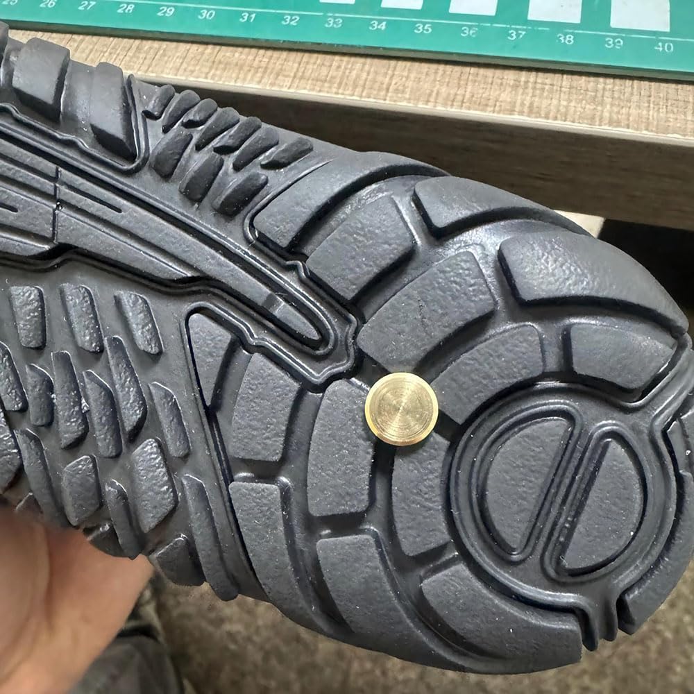 Winter Grounding Shoes with Copper, Hike Winter Barefoot Boots Womens Mens with Solid Pure Copper Screws, Non-Slip Grounding Shoes