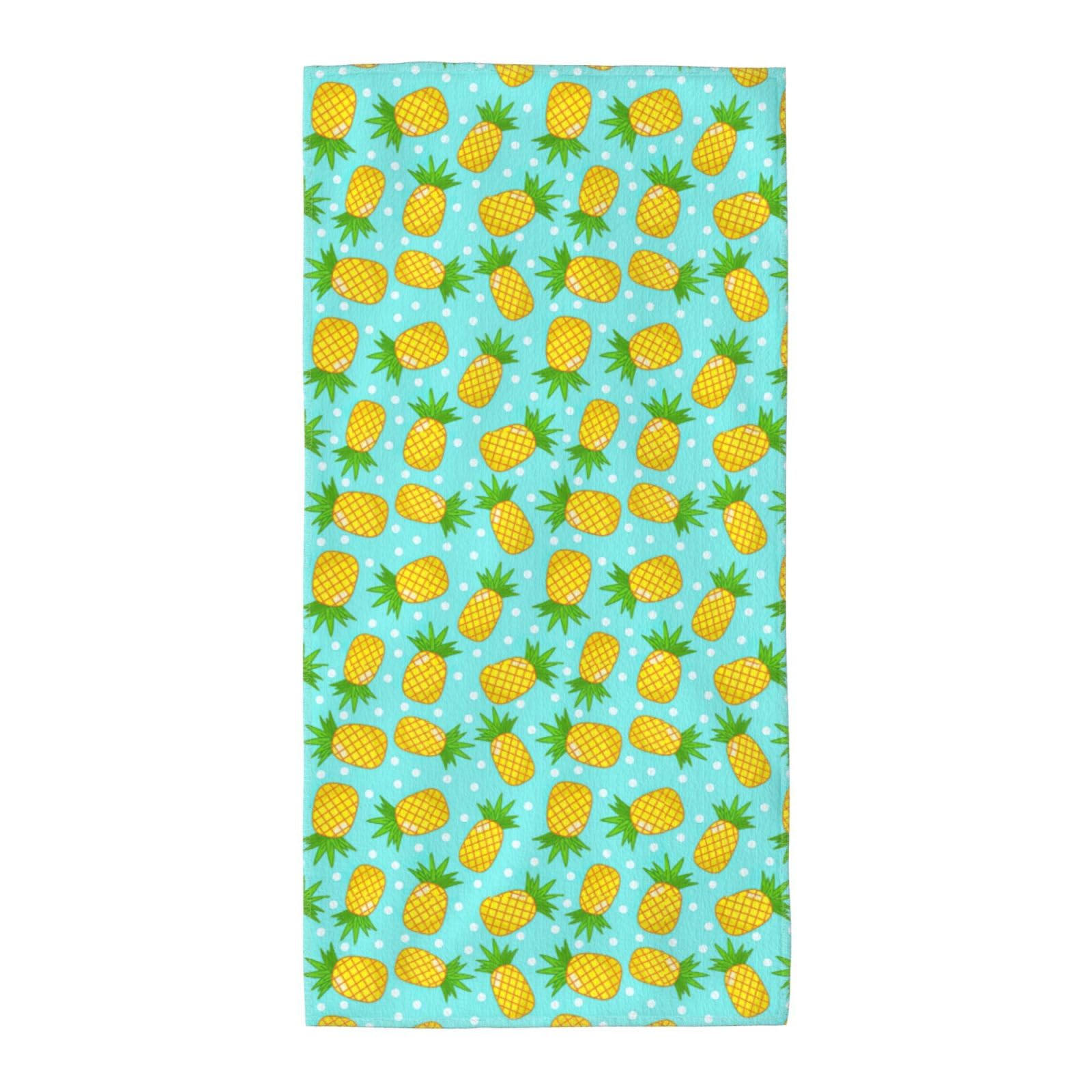SDEGTHO Fresh Pineapple Fashion Printed Bath Towel High Water Absorption For Hiking Trip