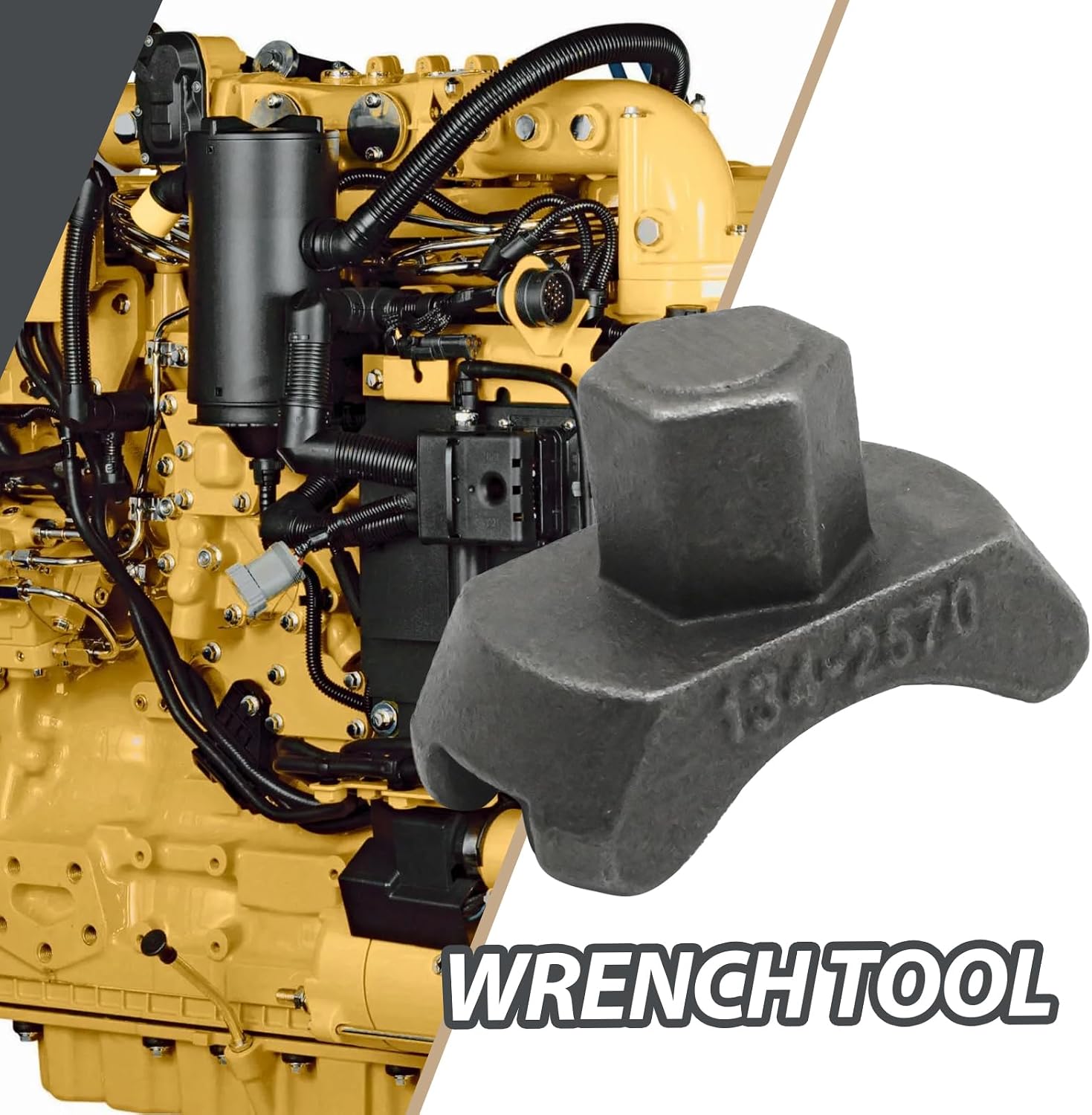 1342570 Fuel Injection Nozzle Retainer Spanner Wrench Socket Tool, Replacement for CAT 3406B 3406C 3408 3408B 3412 Engine