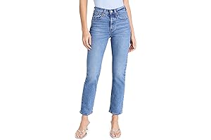 Women's Premium Wedgie Straight Jeans: Effortless Elegance