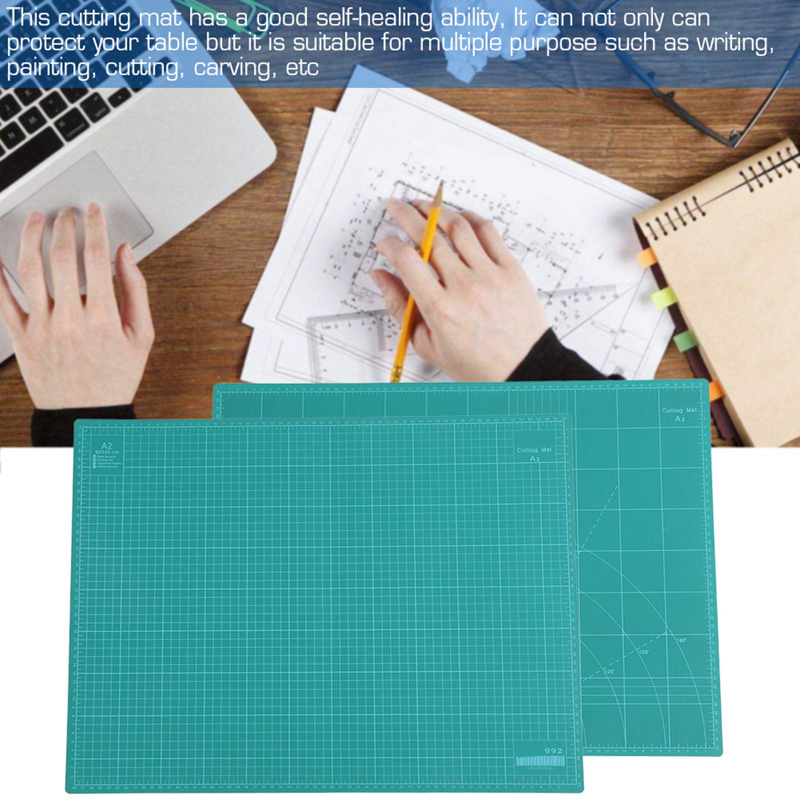 Tappetino da taglio 5 strati Pannello in PVC autoguarigione Double Sided Utilizzabile per fai da te Intaglio Scrittura Pittura Lavori artigianali
