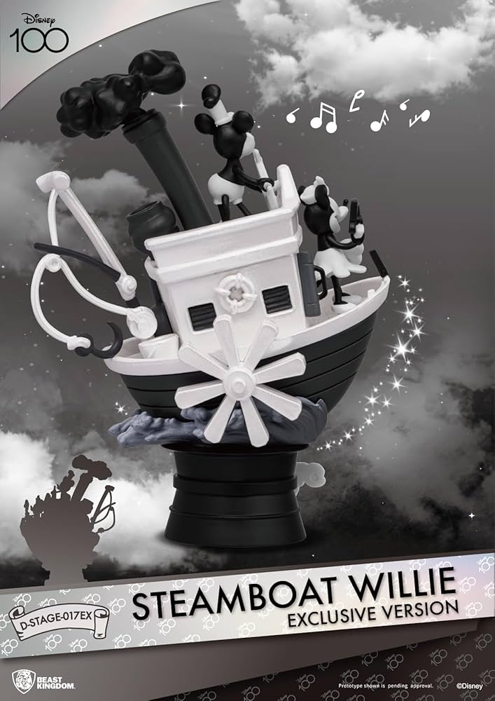 Disney ディズニー セル画 Fab 5 Steamboat Willie FRAMED