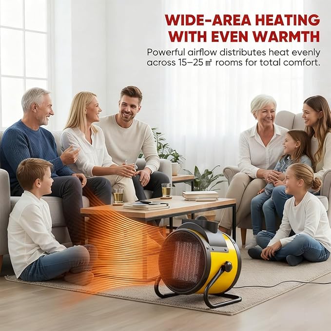 Calefactor Eléctrico Portátil Cerámico PTC 2000W 110V miniatura 8