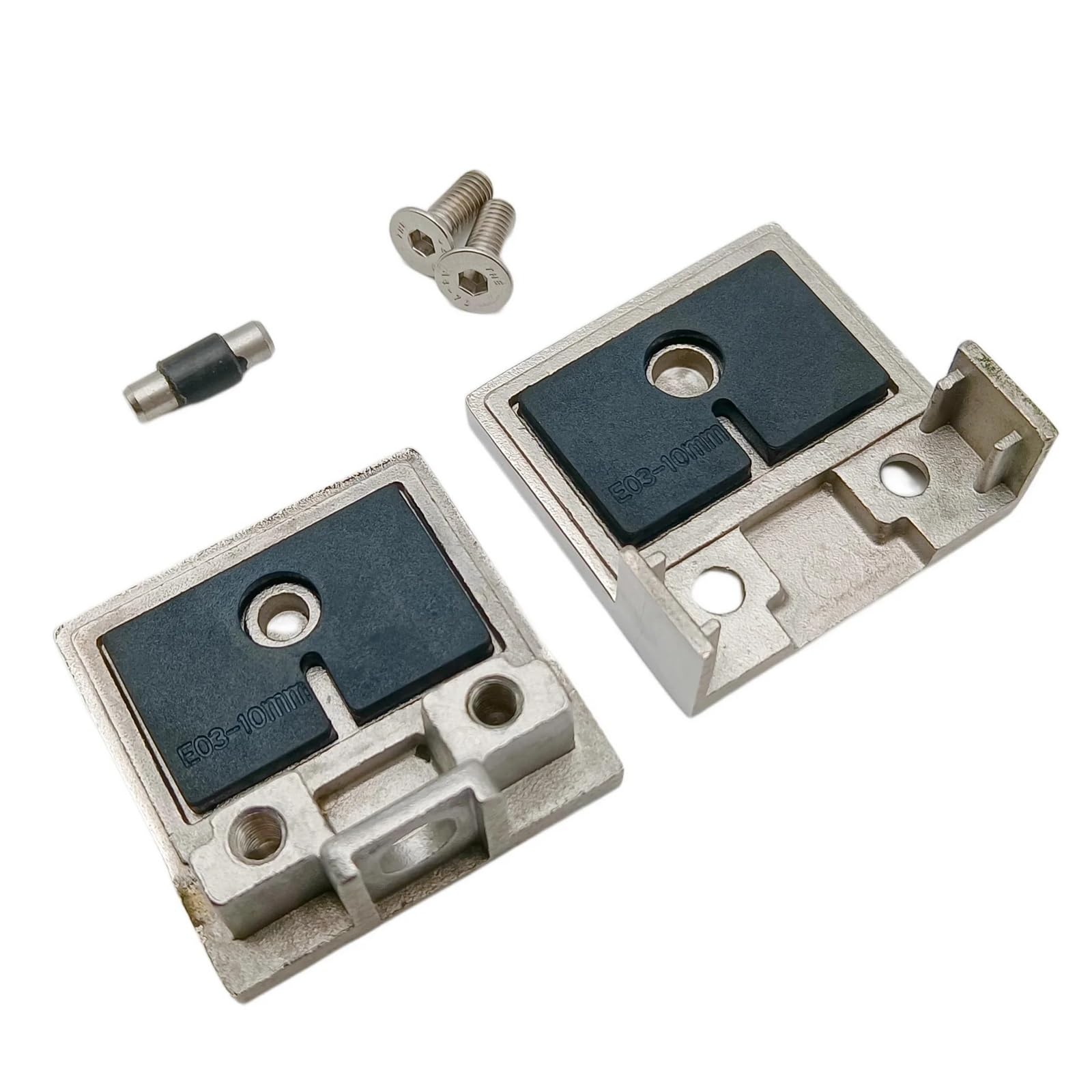 Morsetti per vetro, 4 pezzi, in acciaio inossidabile 316, staffe per vetro, 8-12 mm, resistenti morsetti quadrati per vetro per scale doccia, balaustre, balcone (8 mm, 10 mm, 12 mm)
