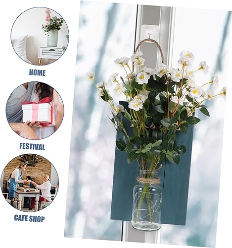 Miniatura 4 de DECHOUS 2 apliques de pared para pared, tarros de albañil, luces de pared rústicas, luz solar decorativa, decoración del hogar, luces de pared para