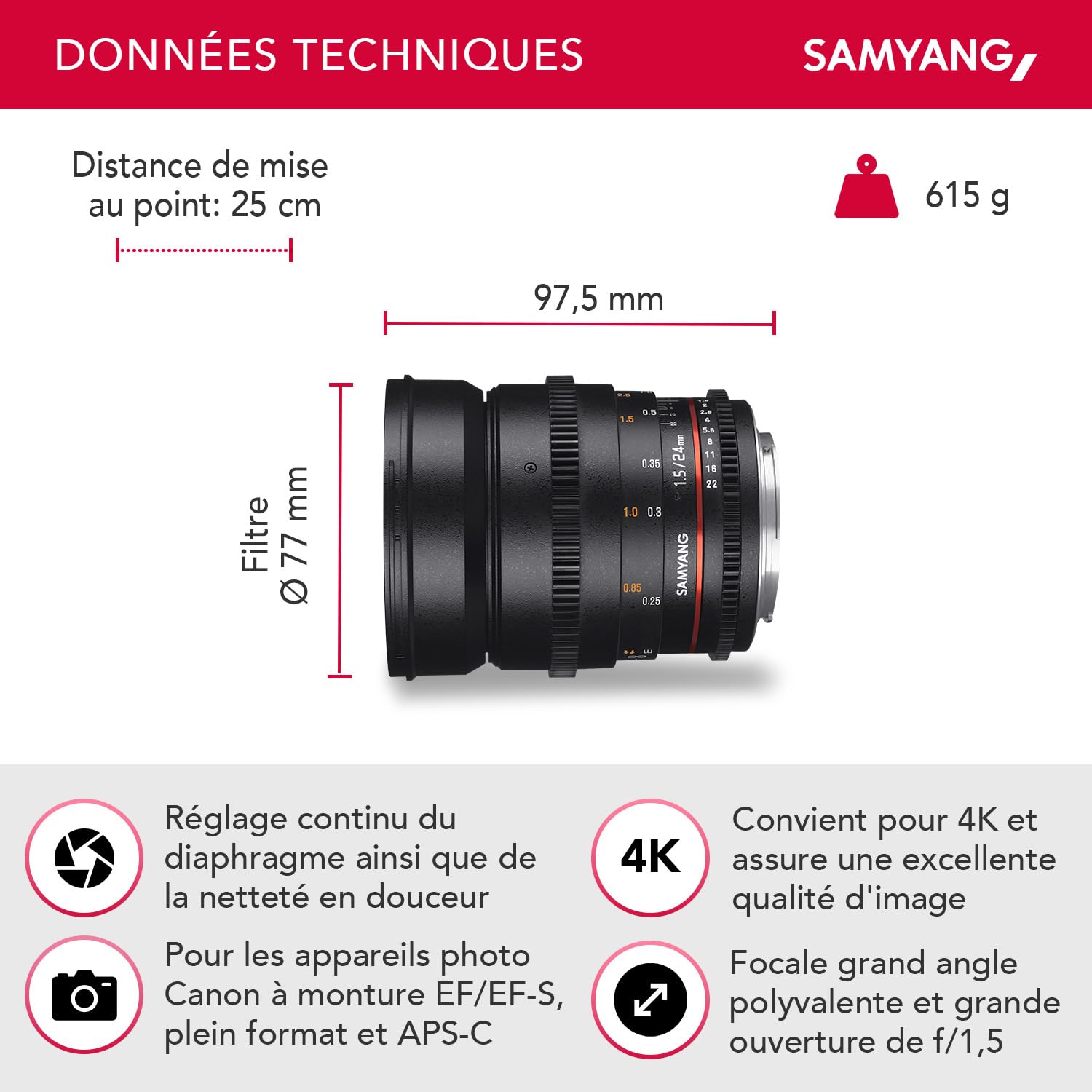 Samyang 24mm F3.5 Tilt & Shift ED AS UMC Canon EF Full Frame - JB Hi-Fi