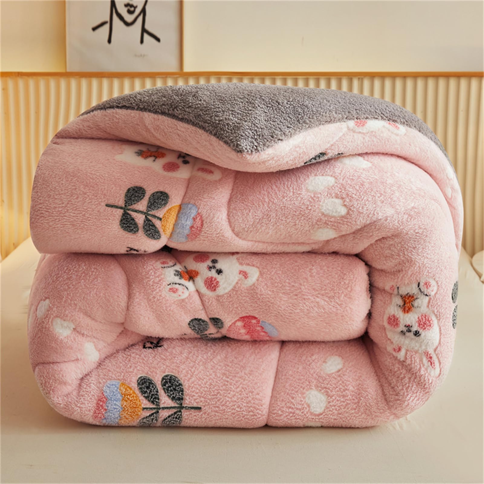 Piumone Matrimoniale Invernale HonunG - Cashmere, 180x220 Cm, 4 Kg, Coperta Pesante Per Letto