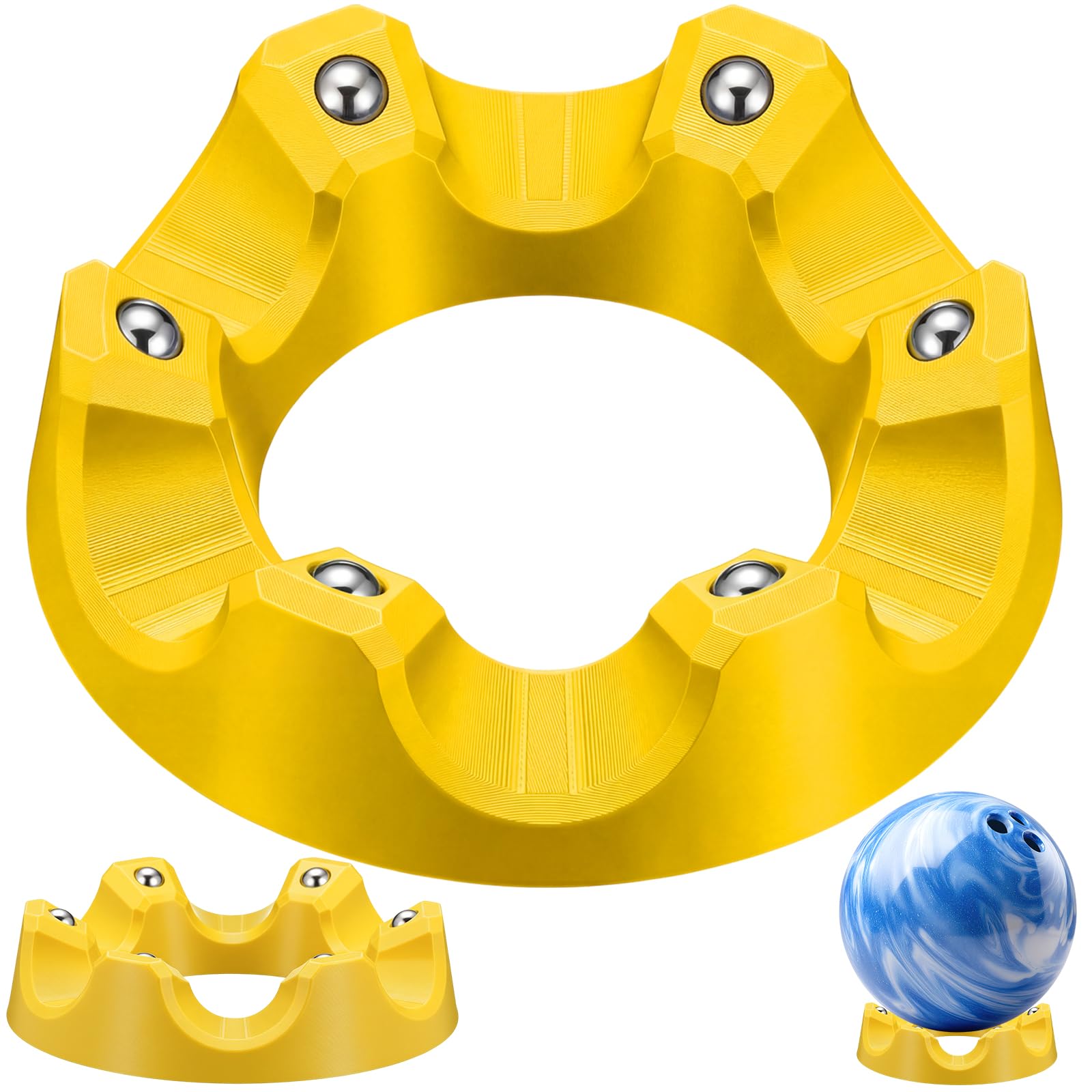 Yookeer Bowling Ball Spinner Stand, 360° Smooth Rotating Cup