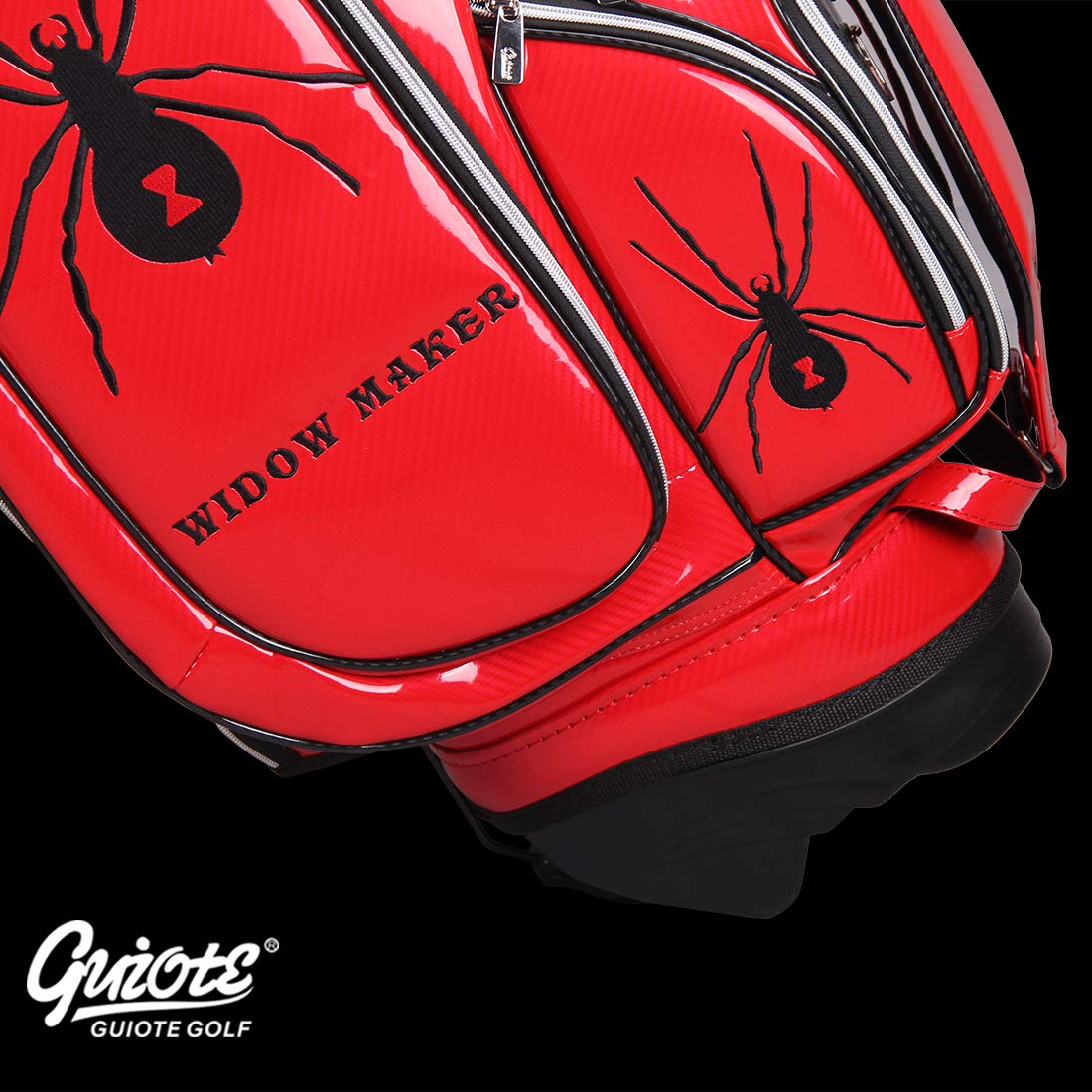 Amazon | GUIOTE Golf キャディバッグ PUレザー刺繍10.5 
