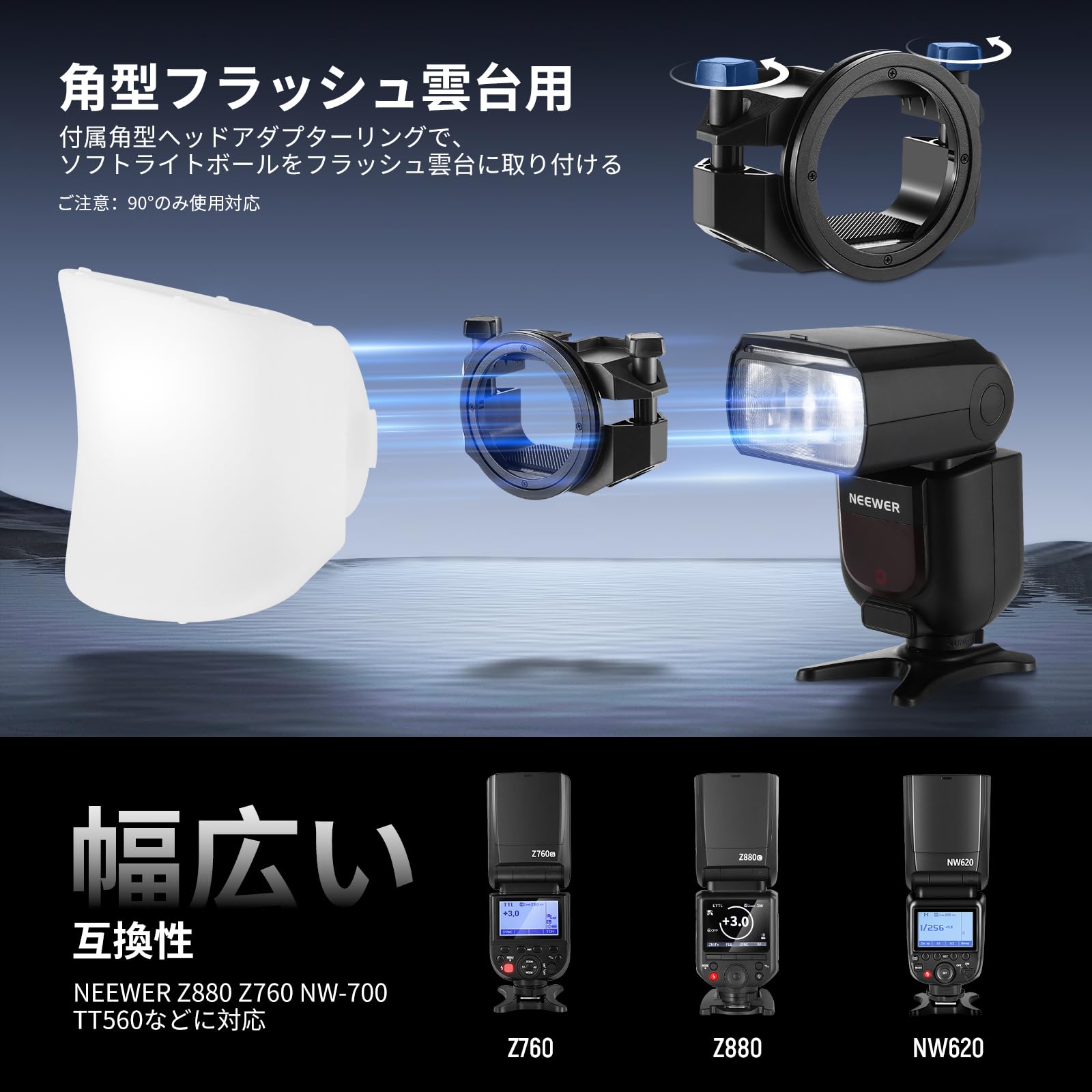 Amazon.co.jp: NEEWER CRS7 ソフトボックス拡散ドーム ソフト