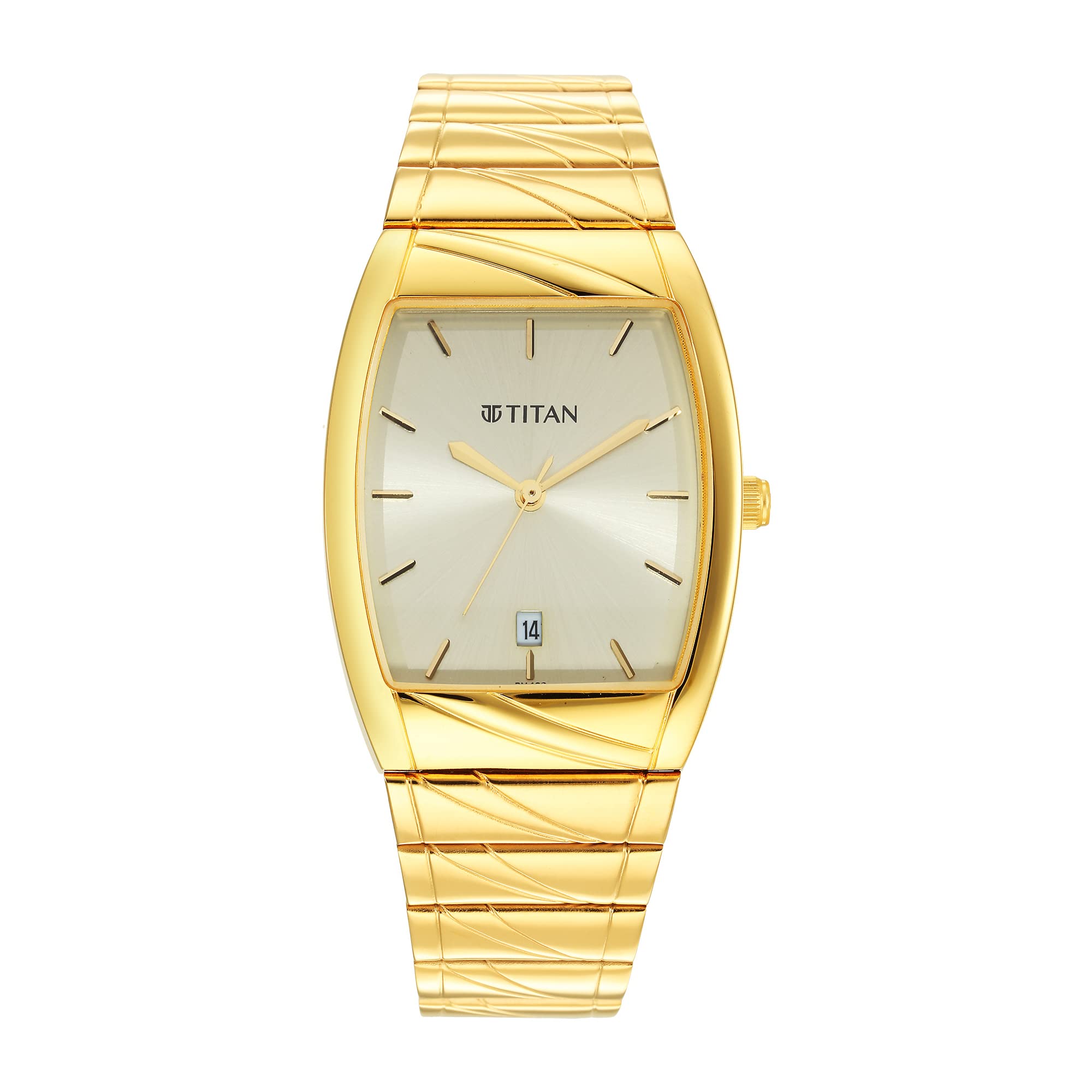 Titan Karishma Quartz Analog with Date Champagne Dial Stainless Steel Strap Watch for Men-NS9315YM05 (B09XV279GM) Amazon Price History, Amazon Price Tracker