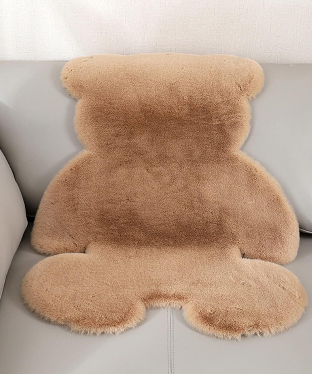 ラグ おしゃれ カーペット 可愛い かわいい 熊 ベア ソファーカバー マルチラグ マット 韓国 インテリア 室内マット 玄関 アンティーク SNS映え 韓国雑貨 (BEIGE)