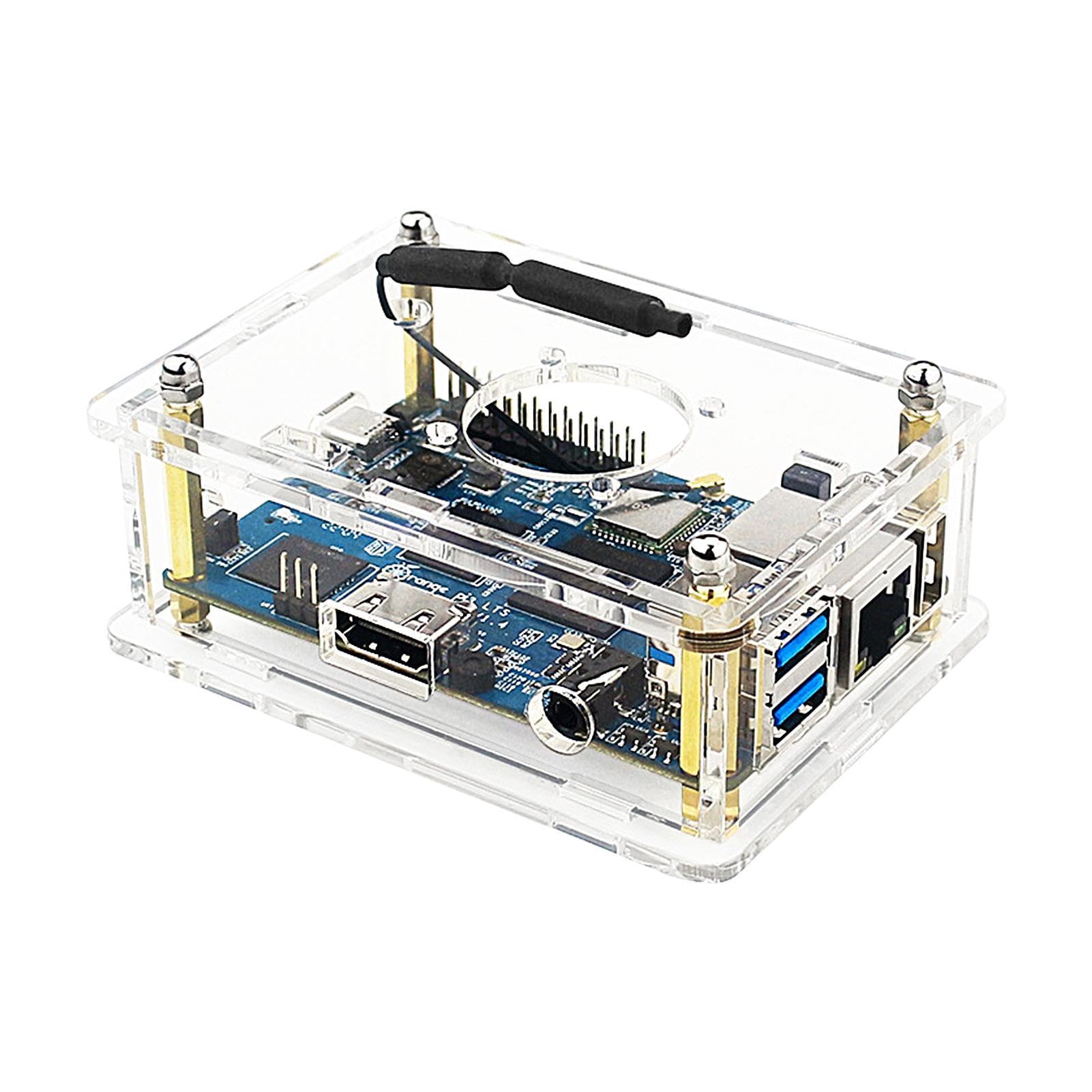 Lts Case - Clear Protective Case - Acrylic Case for Pi 3 Lts Board, Pi 3 Lts Case Acrylic Enclouse Clear Box, Board Acrylic Case Shell Cover, Compatible with Pi 3 LTS Soptec