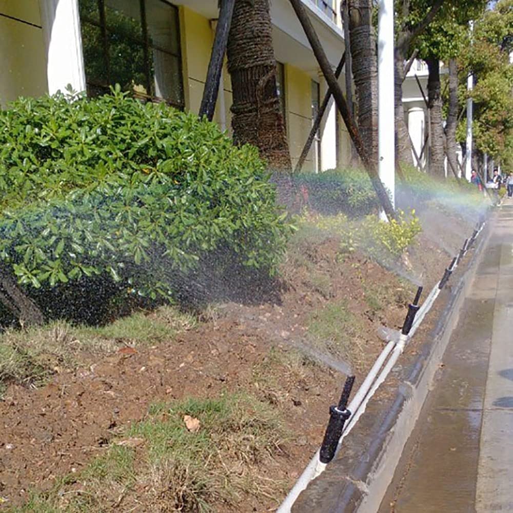 Boquilla de riego 5 uds. De rociadores emergentes Ajustables de 25~360 Grados con Rosca Hembra de 1/2 Pulgadas, Cabezal de riego para césped y jardín