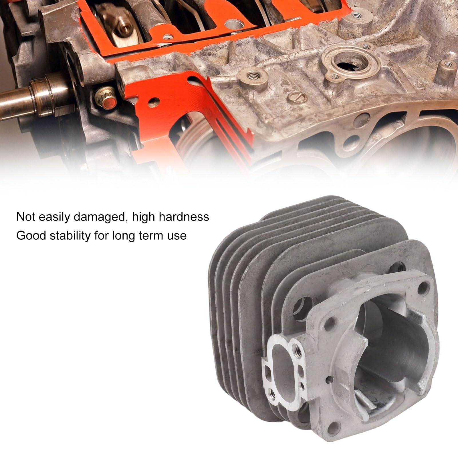 Cylinder Piston Assembly 40mm Kit for String Trimmer Motor | Aluminum Alloy Replaces Old/Worn Parts | Oxidation - Proof & Tough for Border Cutting/Garden Maintenance | 5 -