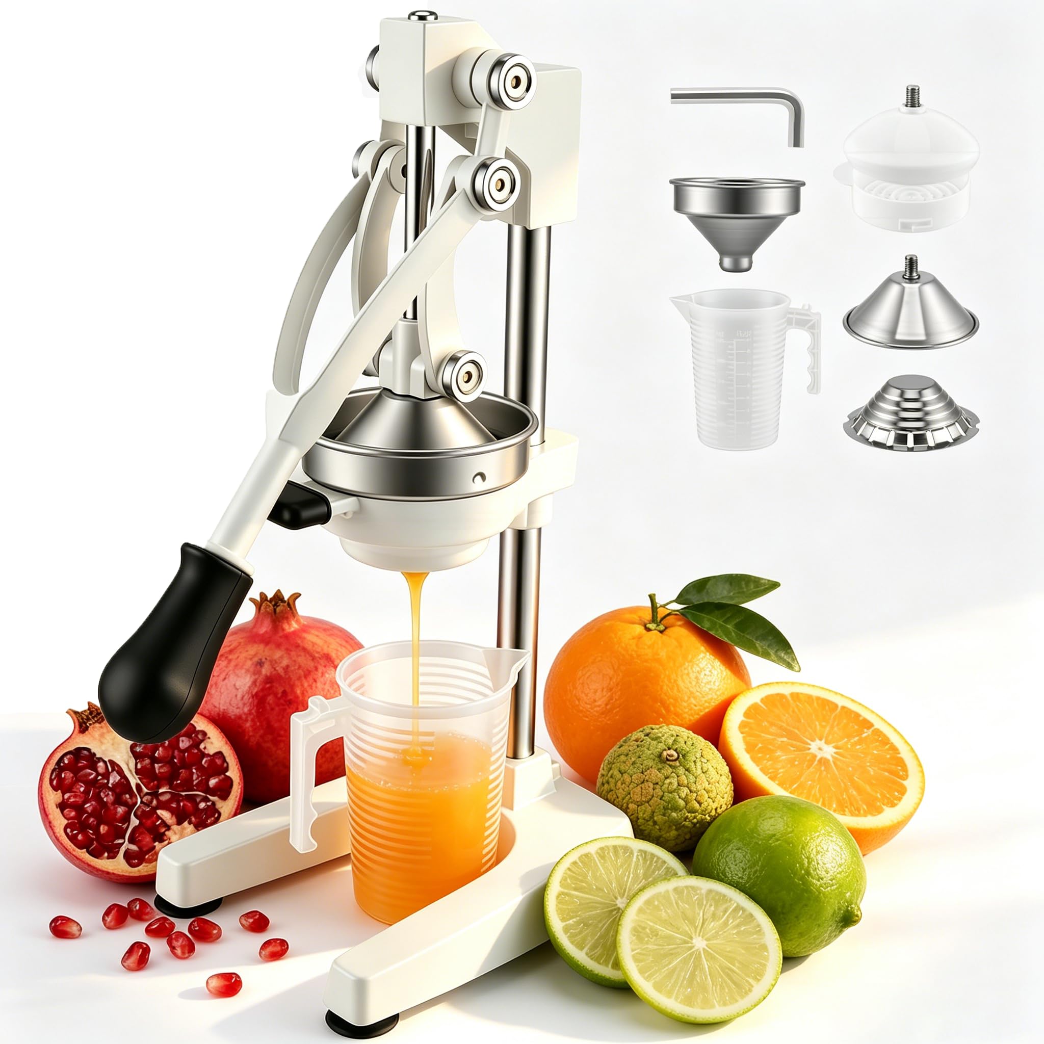Exprimidor profesional manual, exprimidor de naranja manual para cítricos, exprimidor manual de metal, resistente prensa de frutas de acero inoxidable, exprimidor de naranjas, exprimidor de limones